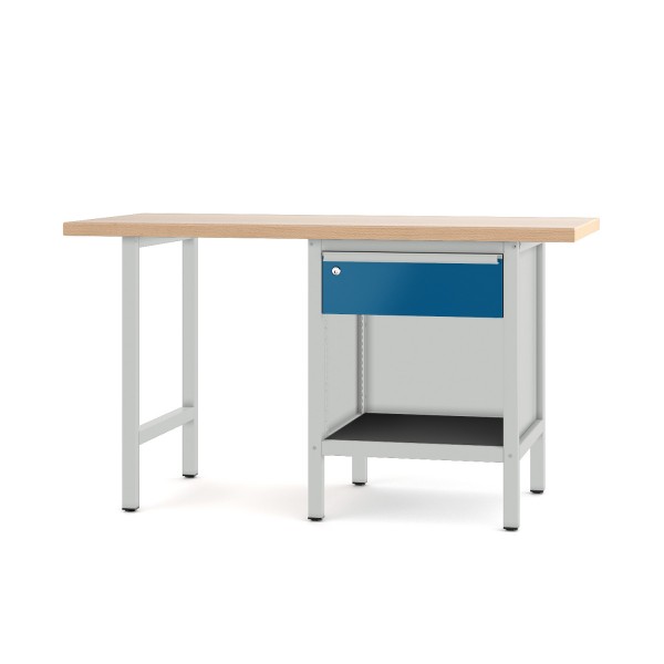 Werkbank Typ 700.0.11 S 1 lichtgrau enzianblau