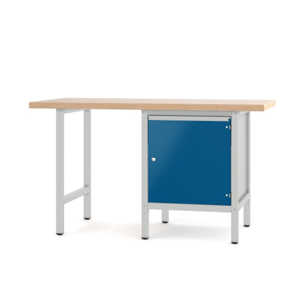 Werkbank Typ 700.0.11 S 4 lichtgrau enzianblau